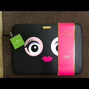 NWT Kate Spade Monster Eyes Laptop Sleeve